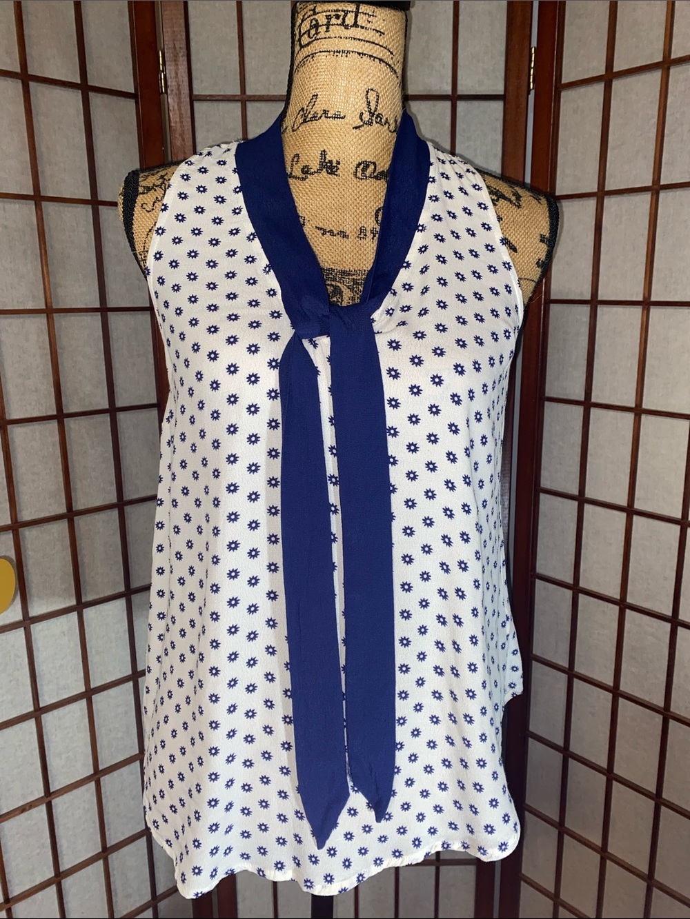MaEve by Anthropologie Tie-Neck Sleeveless Top